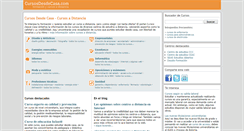 Desktop Screenshot of cursosdesdecasa.com