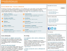 Tablet Screenshot of cursosdesdecasa.com